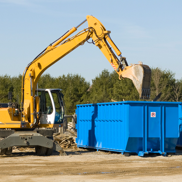 what size residential dumpster rentals are available in Oakland ME